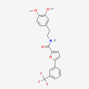 N-[2-(3,4-dimethoxyphenyl)ethyl]-5-[3-(trifluoromethyl)phenyl]-2-furamide