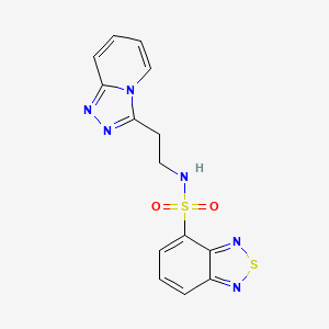 N-(2-[1,2,4]triazolo[4,3-a]pyridin-3-ylethyl)-2,1,3-benzothiadiazole-4-sulfonamide