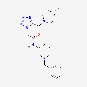 N-(1-benzyl-3-piperidinyl)-2-{5-[(4-methyl-1-piperidinyl)methyl]-1H-tetrazol-1-yl}acetamide