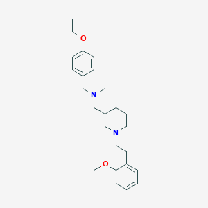 molecular formula C25H36N2O2 B6029775 (4-ethoxybenzyl)({1-[2-(2-methoxyphenyl)ethyl]-3-piperidinyl}methyl)methylamine 