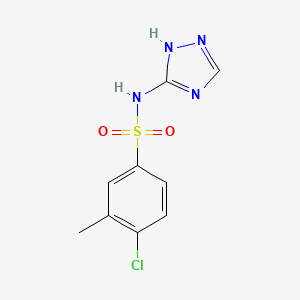 molecular formula C9H9ClN4O2S B602978 4-chloro-3-methyl-N-(1H-1,2,4-triazol-3-yl)benzenesulfonamide CAS No. 1374680-06-4