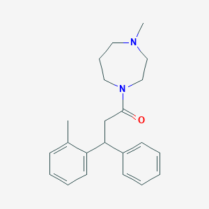 1-methyl-4-[3-(2-methylphenyl)-3-phenylpropanoyl]-1,4-diazepane