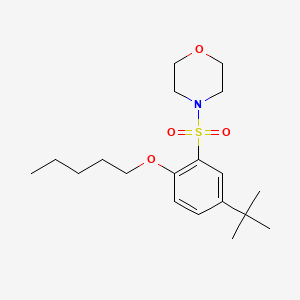 molecular formula C19H31NO4S B602981 4-[5-Tert-butyl-2-(pentyloxy)benzenesulfonyl]morpholine CAS No. 1206105-63-6