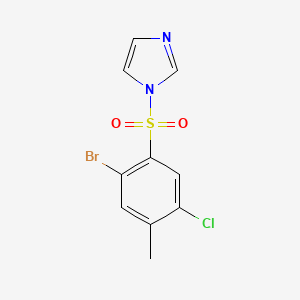 molecular formula C10H8BrClN2O2S B602982 1-(2-bromo-5-chloro-4-methylbenzenesulfonyl)-1H-imidazole CAS No. 1246823-48-2