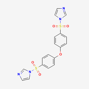 1-{4-[4-(1H-imidazole-1-sulfonyl)phenoxy]benzenesulfonyl}-1H-imidazole