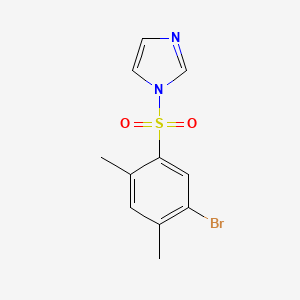 molecular formula C11H11BrN2O2S B602984 1-(5-bromo-2,4-dimethylbenzenesulfonyl)-1H-imidazole CAS No. 1206139-30-1