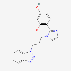 4-{1-[3-(1H-1,2,3-benzotriazol-1-yl)propyl]-1H-imidazol-2-yl}-3-methoxyphenol