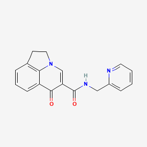 6-oxo-N-(2-pyridinylmethyl)-1,2-dihydro-6H-pyrrolo[3,2,1-ij]quinoline-5-carboxamide