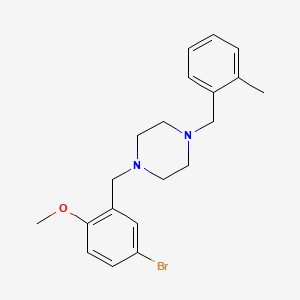 1-(5-bromo-2-methoxybenzyl)-4-(2-methylbenzyl)piperazine