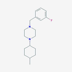 1-(3-fluorobenzyl)-4-(4-methylcyclohexyl)piperazine