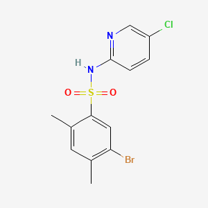 5-bromo-N-(5-chloro-2-pyridinyl)-2,4-dimethylbenzenesulfonamide