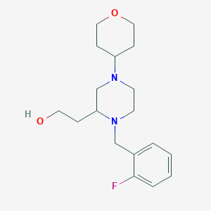 2-[1-(2-fluorobenzyl)-4-(tetrahydro-2H-pyran-4-yl)-2-piperazinyl]ethanol