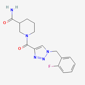 1-{[1-(2-fluorobenzyl)-1H-1,2,3-triazol-4-yl]carbonyl}-3-piperidinecarboxamide