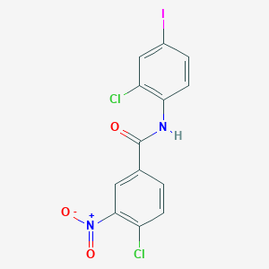 4-chloro-N-(2-chloro-4-iodophenyl)-3-nitrobenzamide