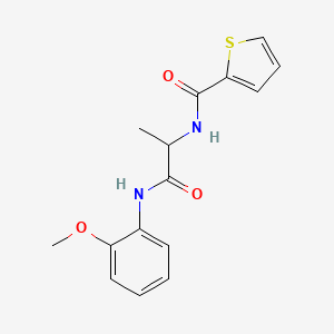 N-{2-[(2-methoxyphenyl)amino]-1-methyl-2-oxoethyl}-2-thiophenecarboxamide