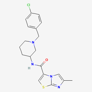 N-[1-(4-chlorobenzyl)-3-piperidinyl]-6-methylimidazo[2,1-b][1,3]thiazole-3-carboxamide