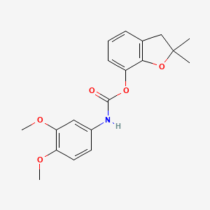 2,2-dimethyl-2,3-dihydro-1-benzofuran-7-yl (3,4-dimethoxyphenyl)carbamate