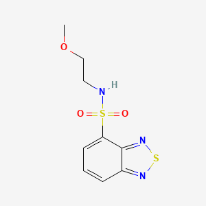 molecular formula C9H11N3O3S2 B6030100 N-(2-methoxyethyl)-2,1,3-benzothiadiazole-4-sulfonamide 