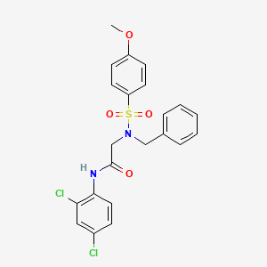 N~2~-benzyl-N~1~-(2,4-dichlorophenyl)-N~2~-[(4-methoxyphenyl)sulfonyl]glycinamide