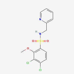 3,4-dichloro-2-methoxy-N-(2-pyridinylmethyl)benzenesulfonamide