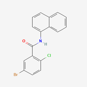 molecular formula C17H11BrClNO B6030165 5-bromo-2-chloro-N-1-naphthylbenzamide 