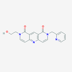 2-(2-hydroxyethyl)-8-(2-pyridinylmethyl)pyrido[4,3-b]-1,6-naphthyridine-1,9(2H,8H)-dione