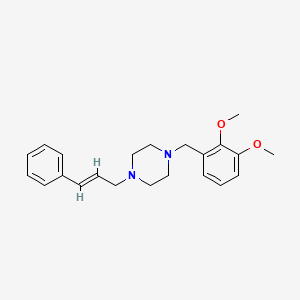 molecular formula C22H28N2O2 B6030202 1-(2,3-dimethoxybenzyl)-4-(3-phenyl-2-propen-1-yl)piperazine 