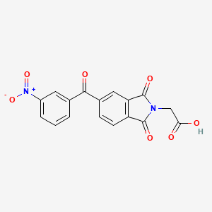 [5-(3-nitrobenzoyl)-1,3-dioxo-1,3-dihydro-2H-isoindol-2-yl]acetic acid