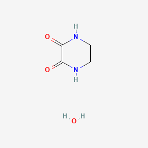 molecular formula C4H8N2O3 B6030275 2,3-piperazinedione hydrate 