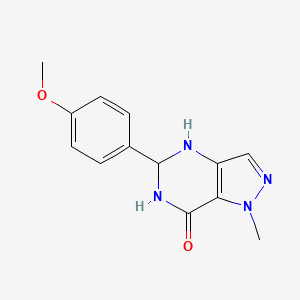 5-(4-methoxyphenyl)-1-methyl-1,4,5,6-tetrahydro-7H-pyrazolo[4,3-d]pyrimidin-7-one