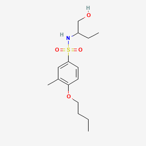 molecular formula C15H25NO4S B603030 4-butoxy-N-[1-(hydroxymethyl)propyl]-3-methylbenzenesulfonamide CAS No. 1246823-92-6