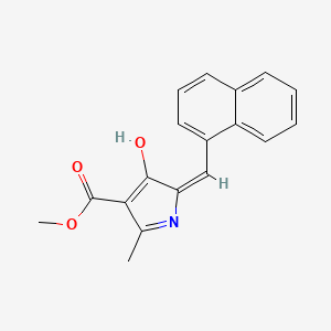 methyl 2-methyl-5-(1-naphthylmethylene)-4-oxo-4,5-dihydro-1H-pyrrole-3-carboxylate