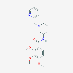 molecular formula C21H27N3O4 B6030347 2,3,4-trimethoxy-N-[1-(2-pyridinylmethyl)-3-piperidinyl]benzamide 