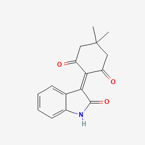 5,5-dimethyl-2-(2-oxo-1,2-dihydro-3H-indol-3-ylidene)-1,3-cyclohexanedione