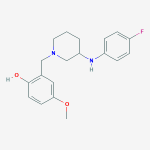 2-({3-[(4-fluorophenyl)amino]-1-piperidinyl}methyl)-4-methoxyphenol