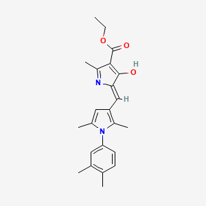 ethyl 5-{[1-(3,4-dimethylphenyl)-2,5-dimethyl-1H-pyrrol-3-yl]methylene}-2-methyl-4-oxo-4,5-dihydro-1H-pyrrole-3-carboxylate