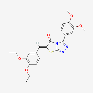 6-(3,4-diethoxybenzylidene)-3-(3,4-dimethoxyphenyl)[1,3]thiazolo[2,3-c][1,2,4]triazol-5(6H)-one