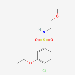 4-chloro-3-ethoxy-N-(2-methoxyethyl)benzene-1-sulfonamide