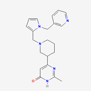 2-methyl-6-(1-{[1-(pyridin-3-ylmethyl)-1H-pyrrol-2-yl]methyl}piperidin-3-yl)pyrimidin-4(3H)-one