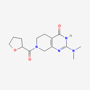 2-(dimethylamino)-7-(tetrahydrofuran-2-ylcarbonyl)-5,6,7,8-tetrahydropyrido[3,4-d]pyrimidin-4(3H)-one