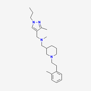 N-methyl-1-{1-[2-(2-methylphenyl)ethyl]-3-piperidinyl}-N-[(3-methyl-1-propyl-1H-pyrazol-4-yl)methyl]methanamine