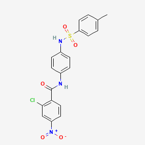 2-chloro-N-(4-{[(4-methylphenyl)sulfonyl]amino}phenyl)-4-nitrobenzamide