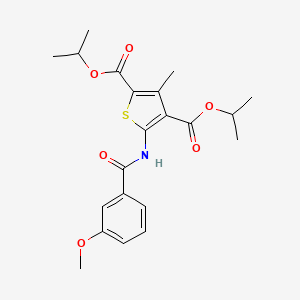 diisopropyl 5-[(3-methoxybenzoyl)amino]-3-methyl-2,4-thiophenedicarboxylate