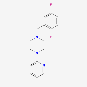 molecular formula C16H17F2N3 B6030602 1-(2,5-difluorobenzyl)-4-(2-pyridinyl)piperazine 