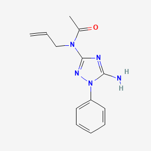 molecular formula C13H15N5O B6030606 N-allyl-N-(5-amino-1-phenyl-1H-1,2,4-triazol-3-yl)acetamide 