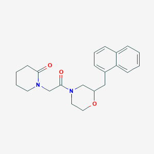 1-{2-[2-(1-naphthylmethyl)-4-morpholinyl]-2-oxoethyl}-2-piperidinone