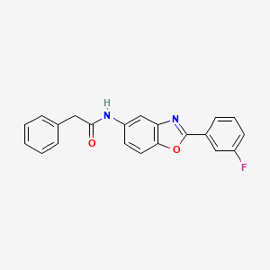 molecular formula C21H15FN2O2 B6030688 N-[2-(3-fluorophenyl)-1,3-benzoxazol-5-yl]-2-phenylacetamide 