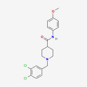 molecular formula C20H22Cl2N2O2 B6030698 1-(3,4-dichlorobenzyl)-N-(4-methoxyphenyl)-4-piperidinecarboxamide 