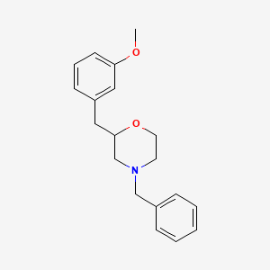 molecular formula C19H23NO2 B6030742 4-benzyl-2-(3-methoxybenzyl)morpholine 