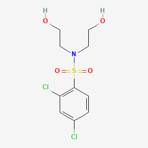 molecular formula C10H13Cl2NO4S B603079 2,4-dichloro-N,N-bis(2-hydroxyethyl)benzenesulfonamide CAS No. 1206092-77-4